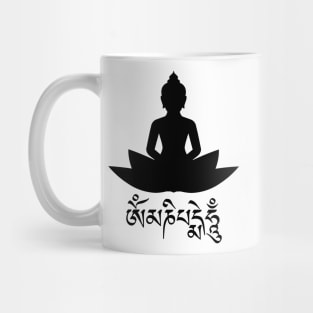 Om Mani Padme Hum Tibetan Buddhist Mantra of Compassion Mug